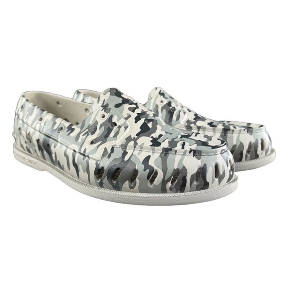 Sperry Men's Authentic Original Grey Camo Float Boat Shoes Sizes 8 - 13 - Picture 4 of 9